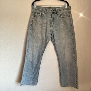 Gap Men's Jeans 1969 Loose 33x30 Blue Light Wash Distressed Straight Skater Y2K